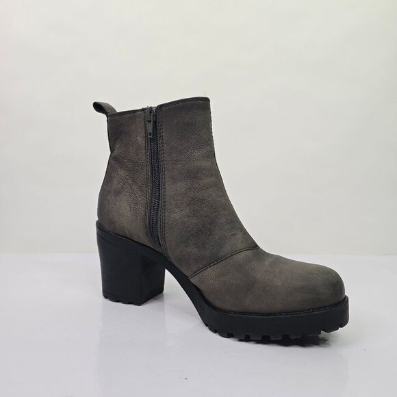 VAGABOND Shoemaker Gray Grace Platform Ankle Boots - Picture 11 of 13